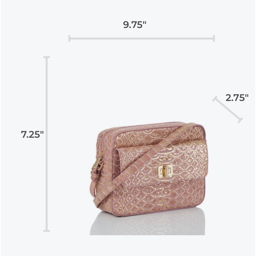 Brahmin Cashmere pink tenor Shea crossbody - Picture 7 of 10